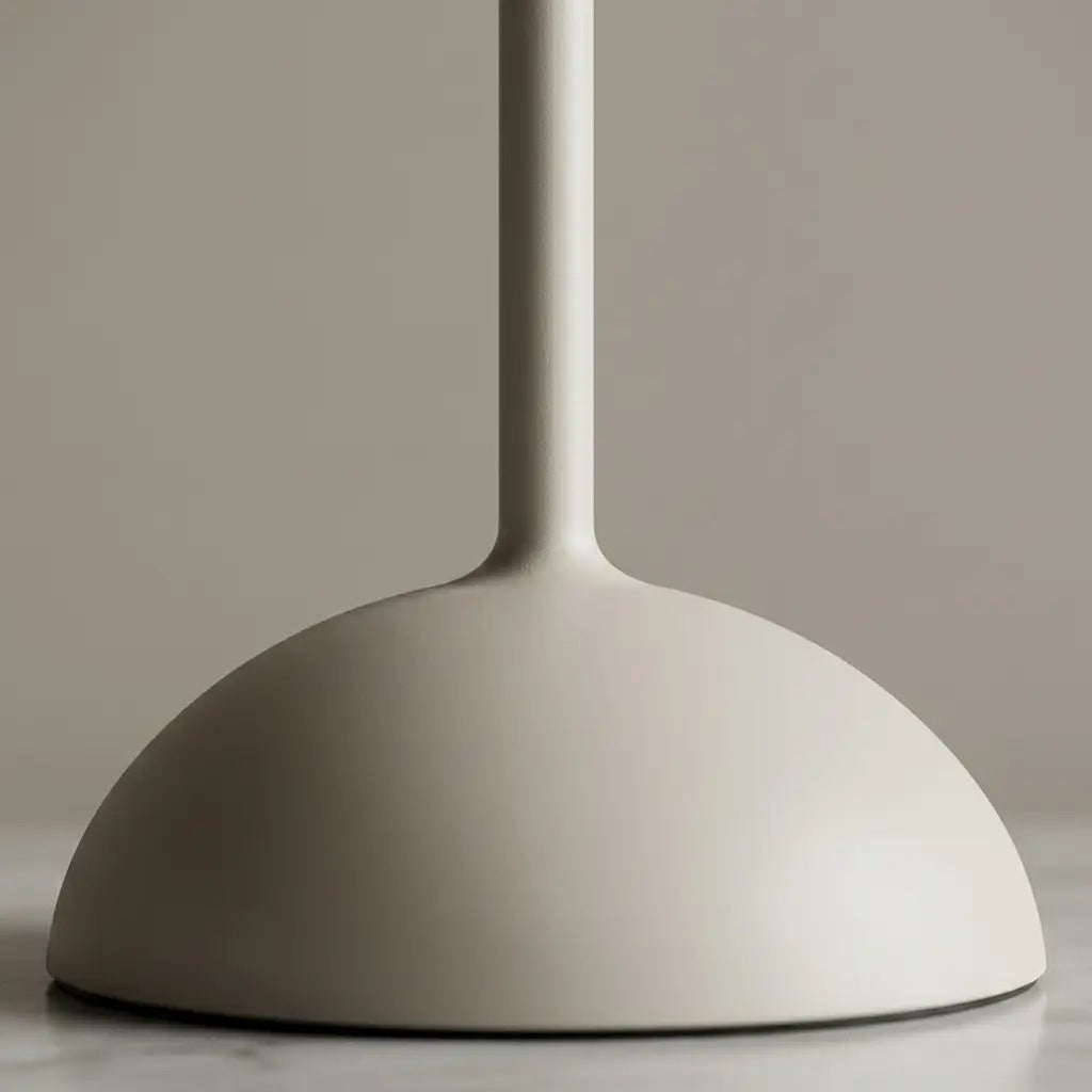 OcraLux | Elegant Terracotta Table Lamp with Pleated Fabric Shade & Slim Metal Base